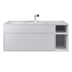 Тумба под раковину Uperwood Lotus Premium 100 белая, подвесная