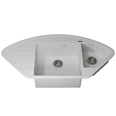 Кухонная мойка Uperwood Quartz UPD-06 100х51 белая матовая