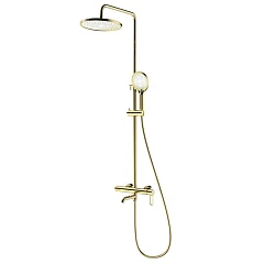 Душевая стойка Splenka S03.24.23 с изливом золото