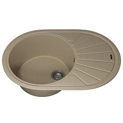 Кухонная мойка Uperwood Quartz UPD-02 76х51 бежевая матовая