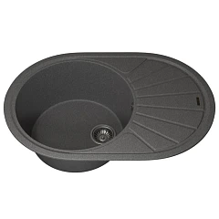 Кухонная мойка Uperwood Quartz UPD-02 76х51 серая матовая