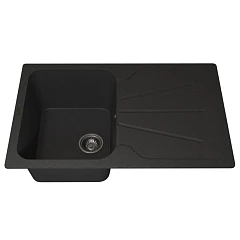 Кухонная мойка Uperwood Quartz UPD-04 78х51 черная матовая