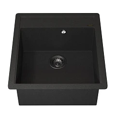 Кухонная мойка Uperwood Quartz UPD-07 46х51 черная матовая