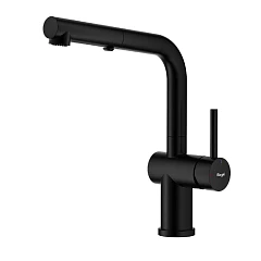 Смеситель Raglo R86.49.06 для кухни с выдвижным изливом черный матовый