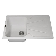 Кухонная мойка Uperwood Quartz UPD-04 78х51 белая матовая