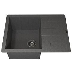 Кухонная мойка Uperwood Quartz UPD-03 65х51 серая матовая