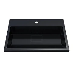 Мебельная раковина Uperwood Barsa 60 черная (приобретается в комплекте с тумбой)