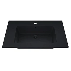 Мебельная раковина Uperwood Parma Quartz 75 черная уголь (приобретается в комплекте с тумбой)