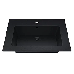 Мебельная раковина Uperwood Parma Quartz 65 черная (приобретается в комплекте с тумбой)