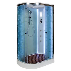 Душевая кабина AvaCan EM1512 120х80х220 R с LED-подсветкой и гидромассажем