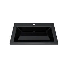 Мебельная раковина Uperwood Olivia 70 черная (приобретается в комплекте с тумбой)