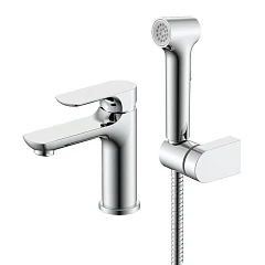 Смеситель Raglo R03.12 для раковины с гигиеническим душем хром