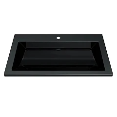 Мебельная раковина Uperwood Infinity 80 черная (приобретается в комплекте с тумбой)