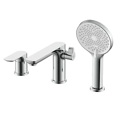 Смеситель на борт ванны Raglo R03.31 на 3 отверстия хром