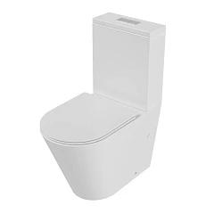 Унитаз-компакт Grossman GR-4458SQ 36*64 Tornado безободковый, с крышкой-сиденьем микролифт Slim