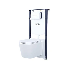 Комплект инсталляции Iddis Basic клавиша смыва белый глянец OPH10W0i77 унитаз BILRNSEi25