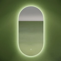 Зеркало Sancos Oval 45*90 с контурной подсветкой