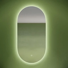 Зеркало Sancos Oval 55*105 с контурной подсветкой