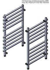 Электрический полотенцесушитель Двин N Plaza Neo 50*100 L/R хром