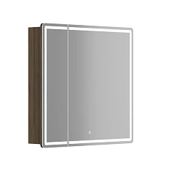 Зеркало-шкаф Sancos Mirror 79*74 с Led подсветкой дуб чарльстон