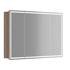 Зеркало-шкаф Sancos Mirror 119*74 с Led подсветкой дуб галифакс натуральный