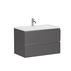 Тумба с раковиной Sancos Folk 80 Grey soft