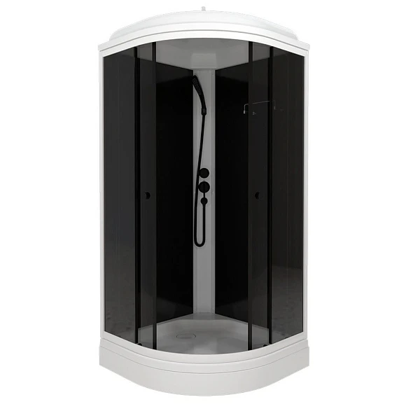 Triton Душевая кабина Грэй-Блэк 90х90х217,5