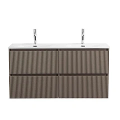 Тумба под раковину BelBagno Uno 120 бежевая матовая с четырьмя ящиками