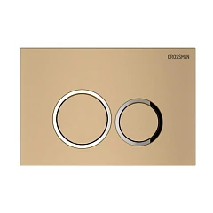 Клавиша смыва Grossman Galaxy 700.K31.01.310.310 золото матовое