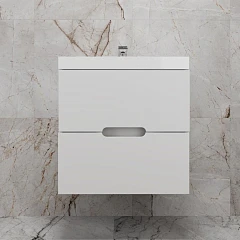 Тумба под раковину Style Line Матис 60 белая матовая