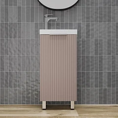 Тумба под раковину Style Line Соло 40 L/R санд пудровый