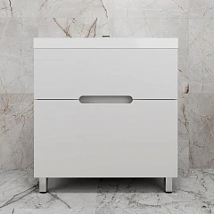 Тумба под раковину Style Line Матис 80 напольная белая матовая