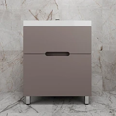 Тумба под раковину Style Line Матис 70 напольная тауп темный