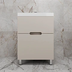 Тумба с раковиной Style Line Матис 60 напольная крем