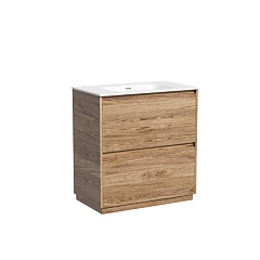 Тумба с раковиной Sancos Libra 80 напольная дуб чарльстон