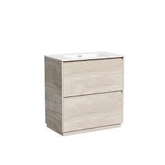 Тумба с раковиной Sancos Libra 80 напольная дуб галифакс натуральный