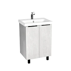 Тумба с раковиной Viant Берлин VBER60MDC-T2ST 60 напольная цемент (раковина Moduo 60)