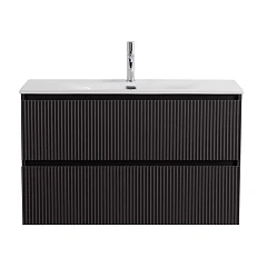 Тумба под раковину BelBagno Uno 120 темно-серая матовая с двумя ящиками