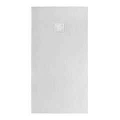 Душевой поддон BelBagno Uno 180*80*3,5 прямоугольный белый с сифоном и белой матовой декоративной накладкой