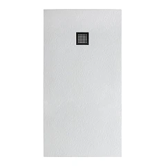 Душевой поддон BelBagno Uno 170*70*3,5 прямоугольный белый с сифоном и черной матовой декоративной накладкой