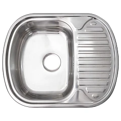 Кухонная мойка Melana 60*49 врезная овальная без сифона и отверстия под смеситель