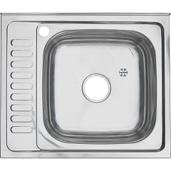 Кухонная мойка Melana 60*50 накладная прямоугольная с сифоном R