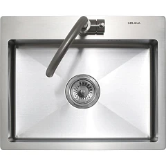 Кухонная мойка Melana ProfLine 53*43 врезная прямоугольная сатин