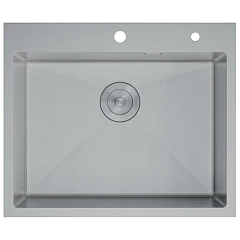 Кухонная мойка DQ 60*45 сатин с дозатором и коландером