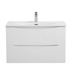 Тумба с раковиной BelBagno Marino-Cer-Mini 70 Bianco Lucido