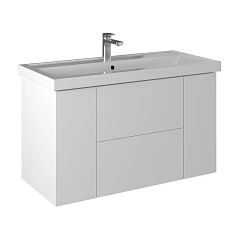 Тумба под раковину Briz Риччи 100 белый глянец