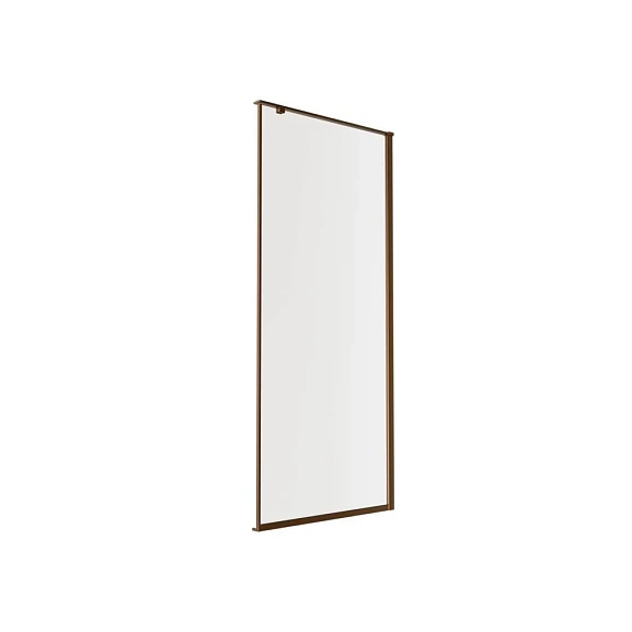 Душевая боковая стенка Knotlor Shell Crystal 90*200 профиль бронза