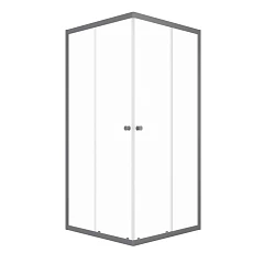 Душевая ширма Triton Вента-Графит 90*90*185 без поддона