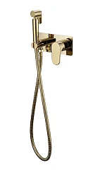 Гигиенический душ со смесителем Boheme Spectre 457-G скрытый монтаж золото глянцевое