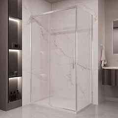 Душевой уголок Vincea Stella 120*100 профиль хром без поддона